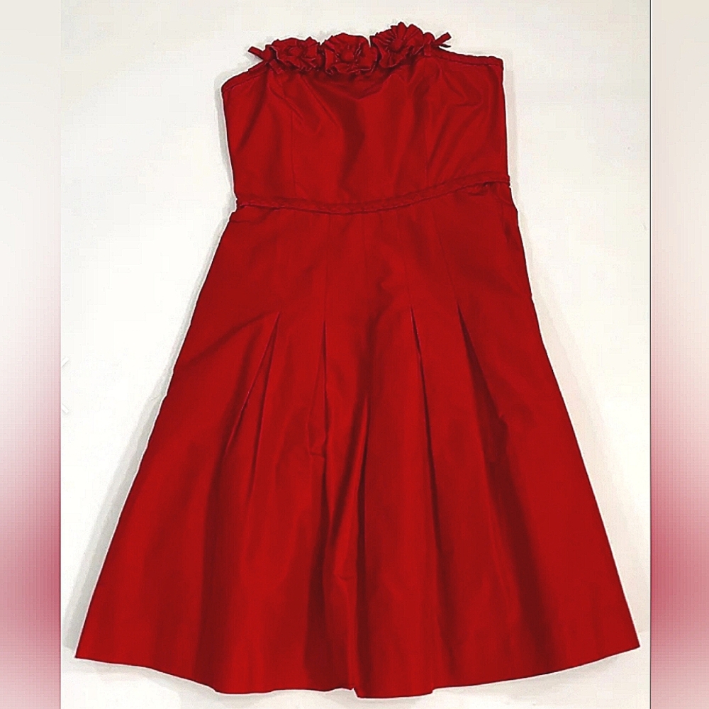Lilly Pulitzer Red Strapless Cocktail Dress – Size 2
